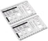 2Pcs Culinary Ruler Acrylic Mini Cutting Reference Template Cooking Measurement for Food Essential Kitchen Tool with Weight Temperature Baking Con...