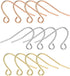 Rose Gold Earring Hooks - 630 pcs Earring Making kit with 14k Gold Hypoallergenic Earring Hooks, Jump Rings and Clear Rubber Earring Backs for DIY...