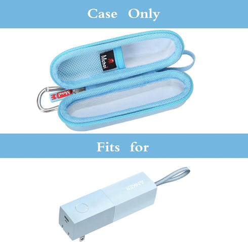 Mchoi Hard Case Suitable for Anker Portable Charger 511 Power Bank 5,000mAh, Waterproof Shockproof Battery Pack Holder, Case Only, Blue...