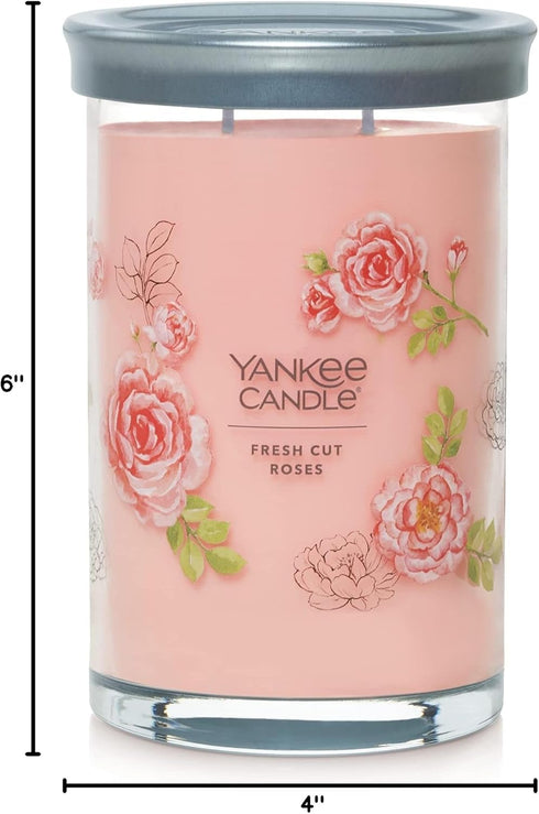 Yankee Candle Large Tumbler Scented Candle with up to 80 Hour Burn Time, Premium Plant Wax Blend for Consistent Burn, 20 oz Tumbler Candle with Ro...