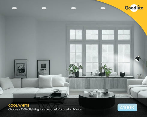 Goodlite G-19896 MR16 LED 7 Watt (50-Watt Replacement), 40° Flood, CRI90+, 550 Lumen, Spot Light Bulb, Dimmable, UL-Listed, Cool White 4100K...