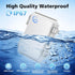Waterproof Outdoor IP67 Junction Box (5.9"x3.9"x2.8") with Mounting Plate, Hinged Grey Cover and Wall Brackets - Weatherproof ABS Plastic Electric...