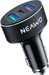 USB C Car Charger, 60W 3 Ports Car Charger USB Adapter Fast Charge PD&QC 3.0 Type C Car Cigarette Lighter Charger Compatible with iPhone13/12Pro M...