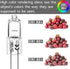 G4 Halogen Bulbs 10W 12V T3 JC Type 2 Pin Base Replacement for Landscape Under Cabinet Puck Light Track Lighting Dimmable(10 Pack)...