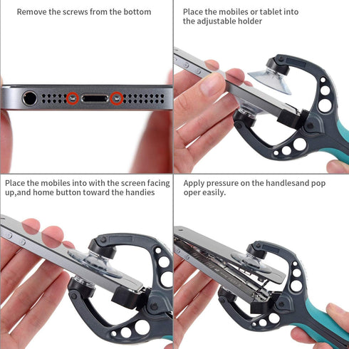 Kaisi iPhone Screen Opening Toolkit iSlack Suction Cup Pliers Opening Repair Kit Compatible for iPhone, iPad, Cellphone and Other Smooth Surface L...