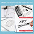 Dry Erase Markers,4 Pack Black Erasable Markers,Whiteboard Markers Smooth Writing for Glass,Windows,Blackboard...