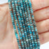 Natural Apatite Beads 4x2mm 120pcs Faceted Rondelle Loose Semi Gemstone Beads for Jewelry Making Design...
