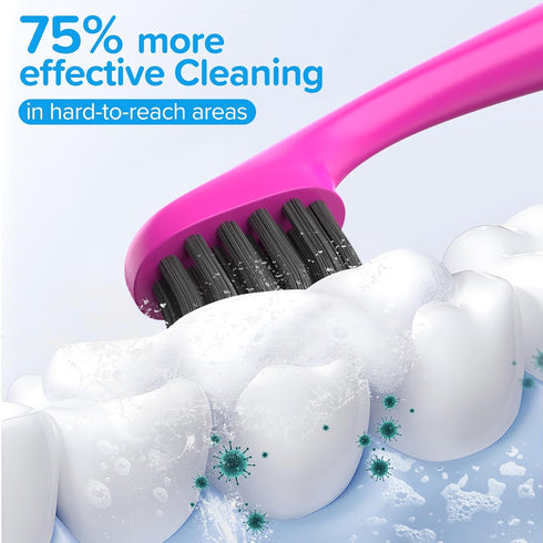 Replacement Toothbrush Heads Compatiable with BURST Kids Electric Toothbrush 10 Pack - Soft Charcoal Bristles for Gentle on gum and Deep Cleaning,...