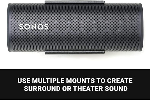 Spartan Mounts Bluetooth Speaker Wall Mount for SONOS ROAM Speakers, Low Profile Mount Anywhere Design for Home, Office, Studio, Garage, Dorm, Pat...