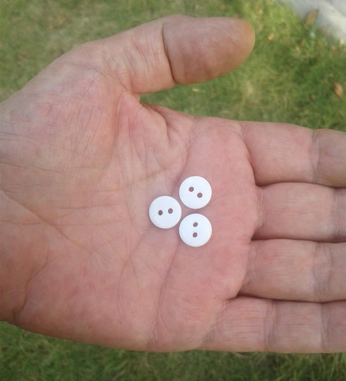 NDC Arctic White Sewing Craft Buttons 100 Pack...