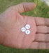 NDC Arctic White Sewing Craft Buttons 100 Pack...