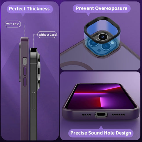 CACOE Magnetic Case for iPhone 13 Pro 6.1 inch-Compatible with MagSafe & Magnetic Car Phone Mount,TPU Thin Phone Cases Cover Protective Shockproof...