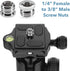 8PCS 1/4 Inch to 3/8 Inch Male Camera Screw Mount Adapter, 1/4 Inch to 1/4 Inch Male Tripod Screw Adapter, and 1/4 Inch Female Thread to 3/8 Inch ...