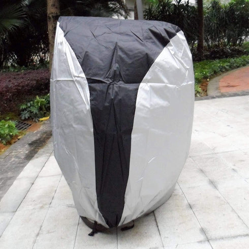 Bike Cover 190T Nylon Waterproof Bicycle Cover for 20" Bike, Kid's Bike Outdoor Storage with a Bag, S (Silver with Black Top)...