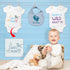 30 Pack Baby Shower Stencils Cute Onesie Stencil Mixed Animals Pattern Painting Stencils Templates Reusable for Painting Bodysuit Bags Shirts...
