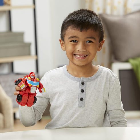 Transformers Playskool Heroes Rescue Bots Academy Team Heatwave The Fire-Bot Converting Toy, 4.5-Inch Action Figure, Ages 3 and Up...