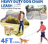 HOMIMP Heavy Duty Dog Leash Chew Proof 4 FT, Reflective Dog Leash for Medium Large Dog, Metal Dog Training Leashes with Soft Padded Handle, Strong...