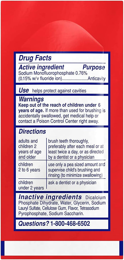 Colgate Anticavity Paste Size 2z Colgate Anticavity Paste Toothpaste 2z...