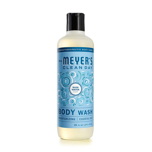 MRS. MEYER'S CLEAN DAY Moisturizing Body Wash For Women And Men, Biodegradable Shower Gel Formula Made With Essential Oils, Rain Water, 16 oz...