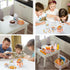 200Pcs Dollhouse Miniature Food Drinks Bottle Cooking Toys Kitchen Accessories Mini Play Fake Resin Pretend Game Party Tableware Bread Cake Ice Cr...
