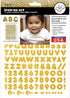 Sei 1/2 Inch Carefree Glitter Letters & Numbers Iron on Transfer, Gold, 1-Sheet...