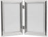 Lawrence Frames Hinged Double (Vertical) Metal Picture Frame Silver-Plate with Delicate Beading, 4 by 6-Inch...