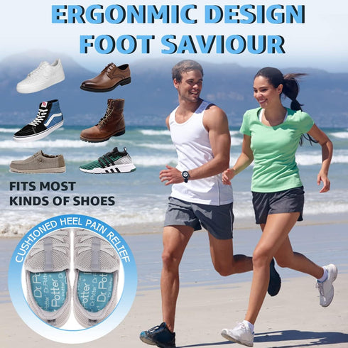 Heel Cushions for Heel Pain Relief, Heel Cups for Plantar Fasciitis, Achilles Tendonitis and Heel Spurs, Provide Support and Cushioning for Men Wo...