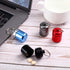 4 Pieces keychain pill holder Waterproof Aluminum Pill Case Box Aluminum Case Box with Keychain for Purse for Travel, Foam Storage Case, Multicolo...