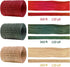 CREATRILL Raffia Ribbon Red Green Natural 3 Rolls 1080 Feet, 360 Feet Each Roll, Paper Twine Wrapping Ribbon for Christmas...