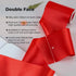 VATIN Double Face Red Satin Ribbon 4" Continuous 5 Yards,Red Polyester Fabric Ribbon use for Bows Bouquet, Gift Wrapping, Floral Arrangement Weddi...