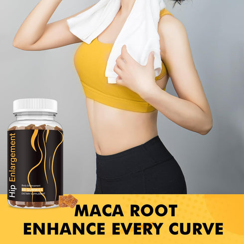 Booty Gummies, Curve Body Gummies, Women Support Supplement, Workout Enhancement, Fenugreek, Berry Flavored, 60 Counts...