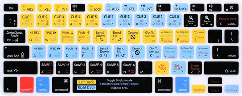 Serato Scratch Live Shortcuts Keyboard Cover US Layout for Air 13 Inch A1466 A1369(2010-2017)/for MacBook Pro 13 Inch 15 Inch(2015 or Older Versio...