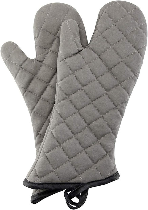 ARCLIBER Oven Mitts 1 Pair of Terry Cloth Lining - Heat Resistant Kitchen Gloves,Flame Oven Mitt Set,15 Inch...