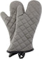 ARCLIBER Oven Mitts 1 Pair of Terry Cloth Lining - Heat Resistant Kitchen Gloves,Flame Oven Mitt Set,15 Inch...