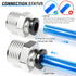 TAILONZ PNEUMATIC Male Straight 1/4 Inch Tube OD x 1/2 Inch NPT Thread Push to Connect Fittings PC-1/4-N4 (Pack of 10)...