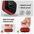 MOLOVA Square Earbud Case Portable EVA Carrying Case Storage Bag Cell Phone Accessories Organizer with Carabiner for Earphone, Earbud, Earpieces, ...