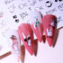 12 Sheets Bunny Nail Art Stickers Easter Water Transfer Nail Decals Cute Rabbit Cartoon Nail Design Abstract Line Rabbit Nail Sticker Easter Nail ...