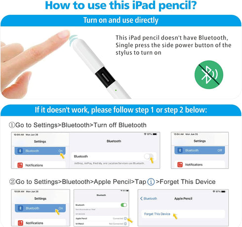 Stylus Pen for iPad,Apple Pencil?USB-C? for Apple iPad 10th Generation, Magnetic Tilt Sensitivity, Palm Rejection, iPad Pen Compatible with iPad A...