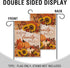 Faith Family Fall Decorative Small Garden Flag Autumn House Yard Outside Pumpkin Sunflower Maple Leaves Farmhouse Burlap Decor, Thanksgiving Relig...