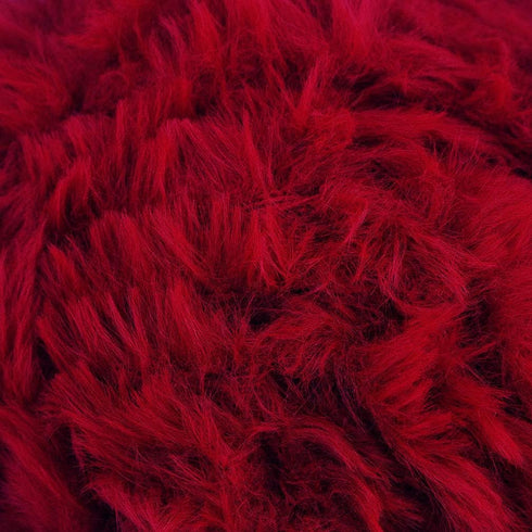 NICEEC 2 Skeins Super Soft Fur Yarn Chunky Fluffy Faux Fur Yarn Eyelash Yarn for Crochet Knit-Total Length 2×32m(2×35yds,50g×2)-Red......
