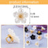ANCIRS 100 Pack 13mm Resin Flower Shape Sewing Buttons for Crafts Making, Clothes & DIY Projects, Scrapbook Decoration- 25 Matte Orange & 25 Matte...
