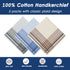 Mantieqingway Handkerchiefs for Men/Women, Cotton Handkerchiefs Pocket Squares Hankies for Daily Wedding Party Banquet, 3 PCS...