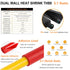 2 Gauge Non-Insulated Butt Connectors 8 PCS 2 Gauge Butt Splice Connectors 2 AWG Butt Splice Uninsulated Crimp Wire Connectors 38mm² Bare Pure Cop...