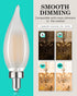 AMDTU E12 LED Bulb 100 Watt, Frosted Candelabra LED Light Bulbs, Dimmable Chandelier Light Bulbs, 2700K Soft White Light Bulbs Warm, 7W Equal 100W...