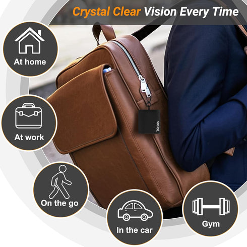 Eye Glass Clean Cloths,2 Side Glasses Cleaner & Polishing Kit, Microfiber Cleaning Cloth for Glasses,Lenses, Screens, Cameras, iPad, iPhone,LCD TV...