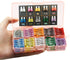 100pcs Assorted Auto Car Truck Standard Blade Fuse Assortment 2A 3A 5A 7.5 A 10A 15A 20A 25A 30A 35A Car Boat Truck SUV Automotive Replacement Fus...