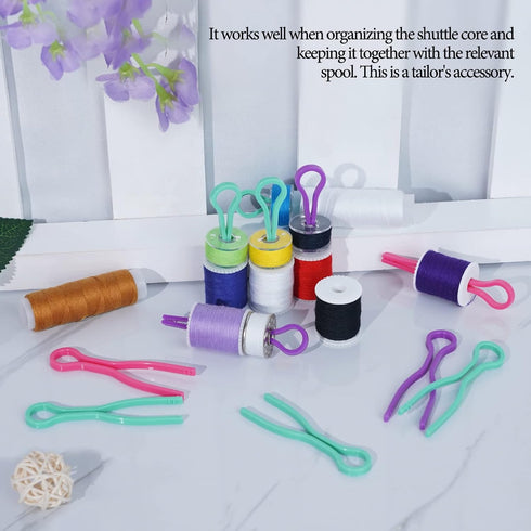 Bouclel Keep Your Bobbin Threads Matched Up with Your Thread SpoolsBobbin Buddies Set of 30-Pack Sewing Machine Quilting Supplies Sewing Products ...