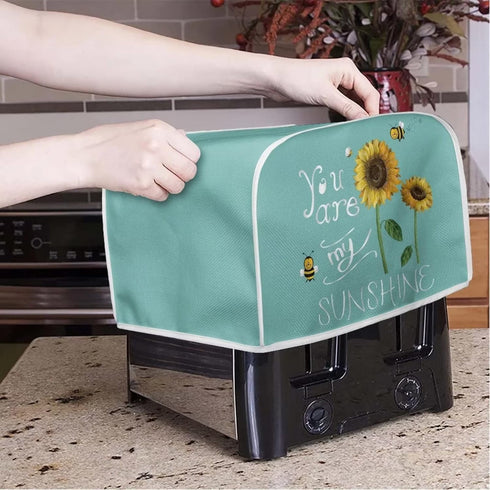 4 Slice Toaster Dust Cover Bread Machine Oven Dustproof Cover Kitchen Bakeware Protector Dustproof Fingerprint Protection for Women Gift(12.4 x 10...