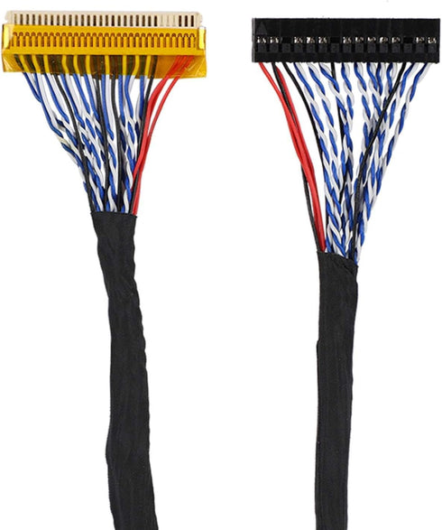 ASHATA LCD Screen LVDS Cable,5PCS 30Pin LVDS Cable 2 Channel 8-Bit Support 1280x1024 fpr 17/19inch TFT LCD Panel, LCD Screen LVDS Cable Profession...