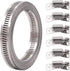 Glarks 7Pcs 10 Feet Long Worm Gear Hose Clamp with Fasteners, 304 Stainless Steel Large Adjustable Pipe Clamps with 6Pcs Fasteners for Ductwork, P...